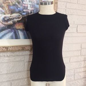 🌹Blush Capped Sleeve Ribbed Knit T Top